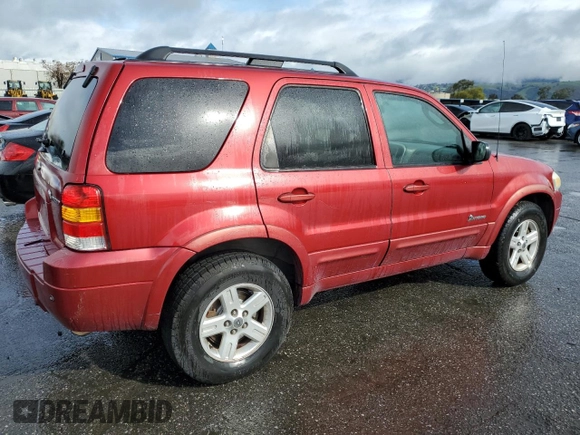 2007 Ford Escape Hybrid with VIN 1FMCU49HX7KA35267, listed as a Copart auction lot 49123395 with 318,091 mi miles and Clean Title. Bid and sale history available at carsss.com. Image 3.