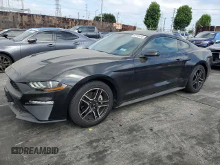 2022 Ford Mustang EcoBoost with VIN 1FA6P8TH6N5105843, listed as a Copart auction lot 63443555 with 50,621 mi miles and Salvage title. Bid and sale history available at DreamBid. Image 1.