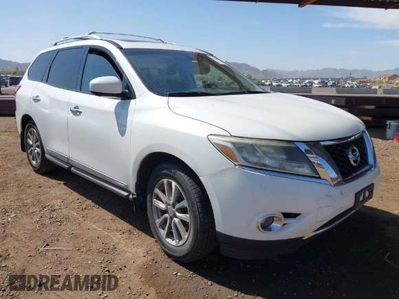 2015 Nissan Pathfinder Platinum with VIN 5N1AR2MM9FC618018, listed as a IAAI auction lot 41969749 with 182,955 mi miles and . Bid and sale history available at DreamBid. Image 1.