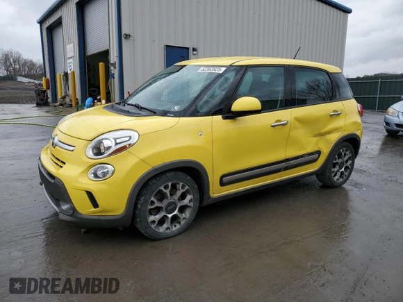 2014 FIAT 500L Trekking z VIN ZFBCFADH0EZ020854, wystawiony jako Copart lot #52363925 z przebiegiem 108 021 mil mil oraz Szkoda całkowita • Salvage title. Historia ofert i sprzedaży dostępna na DreamBid. Obrazek 1.