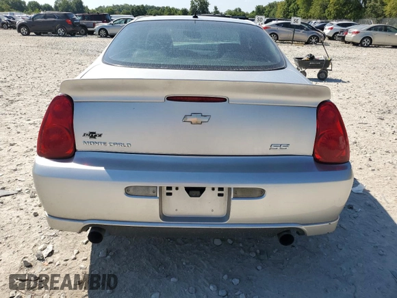 2006 Chevrolet Monte Carlo SS with VIN 2G1WL15C769424485, listed as a Copart auction lot 66903434 with 233,817 mi miles and Clean Title. Bid and sale history available at carsss.com. Image 6.