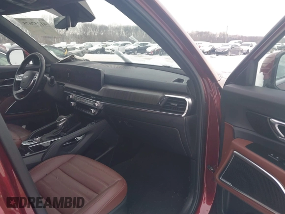 2023 Kia Telluride SX Prestige X-Pro with VIN 5XYP5DGC3PG366935, listed as a IAAI auction lot 41257675 with 23,943 mi miles and . Bid and sale history available at DreamBid. Image 5.