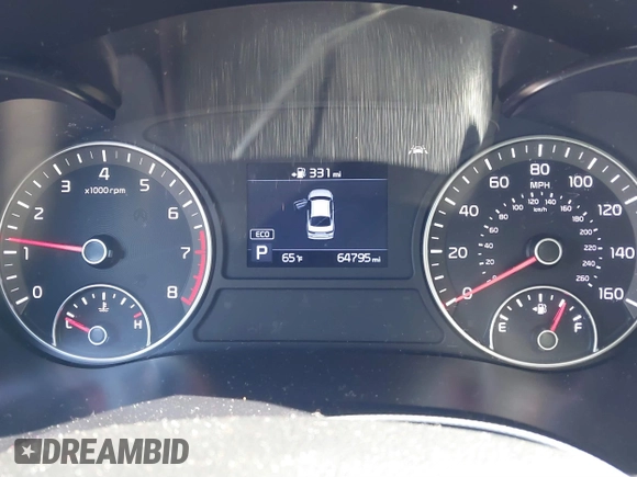 2019 Kia Optima LX with VIN 5XXGT4L38KG320204, listed as a IAAI auction lot 41400608 with 64,795 mi miles. Bid and sale history available at carsss.com. Image 7.