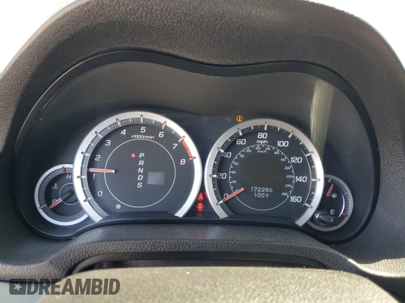 2012 Acura TSX Technology with VIN JH4CU2F65CC029388, listed as a Copart auction lot 58854465 with 172,286 mi miles and Salvage title. Bid and sale history available at DreamBid. Image 9.