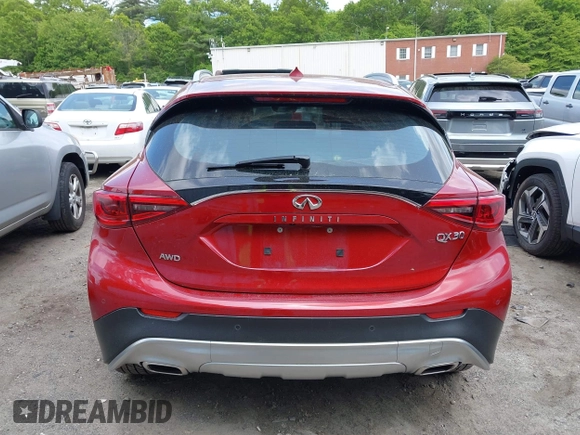 2017 Infiniti QX30 Premium with VIN SJKCH5CRXHA032082, listed as a IAAI auction lot 42376012 with 73,814 mi miles and . Bid and sale history available at DreamBid. Image 16.