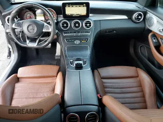 2018 Mercedes-Benz C 43 AMG with VIN WDDWJ6EB4JF640169, listed as a Copart auction lot 82815684 with 47,739 mi miles and Salvage Title. Bid and sale history available at DreamBid. Image 8.