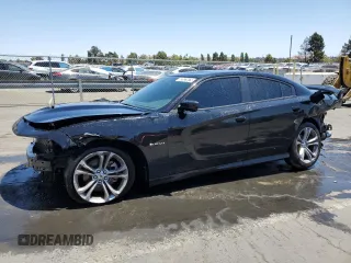 2022 Dodge Charger R/T with VIN 2C3CDXCT3NH166004, listed as a Copart auction lot 63523075 with 34,194 mi miles and Clean title. Bid and sale history available at DreamBid. Image 1.