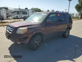 2008 Honda Pilot EX-L z VIN 5FNYF18518B018673, wystawiony jako Copart lot #58633295 z przebiegiem 197 789 mil mil oraz Szkoda całkowita • Salvage title. Historia ofert i sprzedaży dostępna na DreamBid. Obrazek 1.