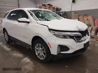 2022 Chevrolet Equinox LT with VIN 3GNAXUEV0NL195563, listed as a IAAI auction lot 41450162 with 26,414 mi miles. Bid and sale history available at carsss.com. Image 1.