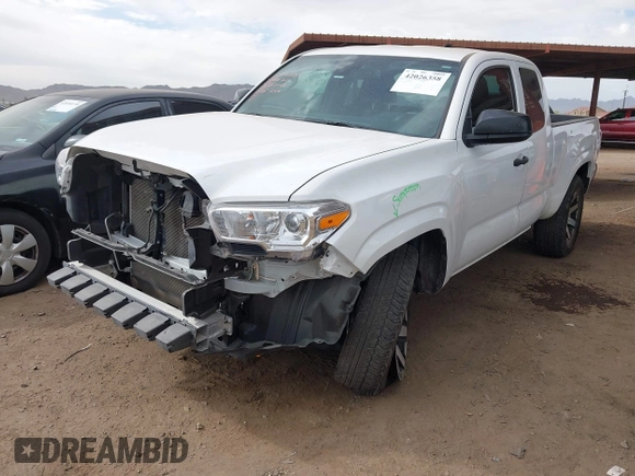 2022 Toyota Tacoma SR with VIN 3TYRX5GNXNT056019, listed as a IAAI auction lot 42026358 with 40,750 mi miles and . Bid and sale history available at DreamBid. Image 2.