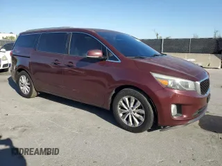 2015 Kia Sedona EX with VIN KNDMC5C16F6020916, listed as a Copart auction lot 49264995 with 133,164 mi miles and Salvage Title. Bid and sale history available at carsss.com. Image 4.
