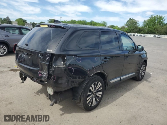 2019 Mitsubishi Outlander ES with VIN JA4AZ3A35KZ013078, listed as a Copart auction lot 57464235 with 98,409 mi miles and Salvage title. Bid and sale history available at DreamBid. Image 3.