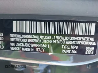 2021 Jeep Renegade Trailhawk z VIN ZACNJDC19MPN25411, wystawiony jako IAAI lot #41398000 z przebiegiem 45 678 mil mil oraz . Historia ofert i sprzedaży dostępna na DreamBid. Obrazek 9.
