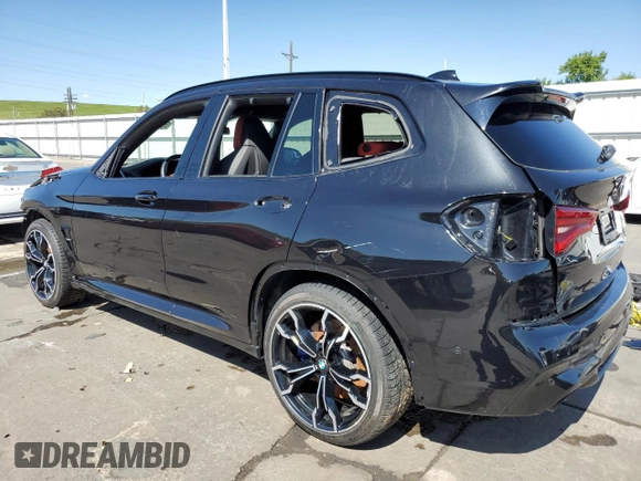 2021 BMW X3 M with VIN 5YMTS0C04M9H92362, listed as a Copart auction lot 55952494 with 18,626 mi miles and Salvage Title. Bid and sale history available at carsss.com. Image 2.