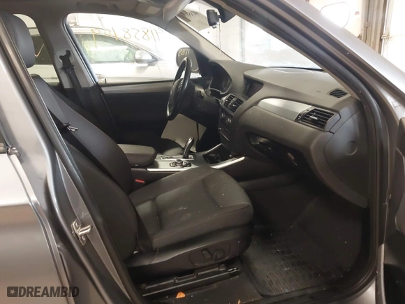2013 BMW X3 xDrive28i with VIN 5UXWX9C51D0A25322, listed as a IAAI auction lot 41858109 with 204,145 mi miles. Bid and sale history available at carsss.com. Image 5.