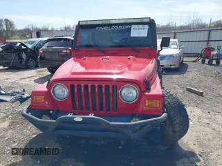 2002 Jeep Wrangler Sport with VIN 1J4FA49S42P771262, listed as a IAAI auction lot 41819403 with 132,871 mi miles. Bid and sale history available at carsss.com. Image 13.