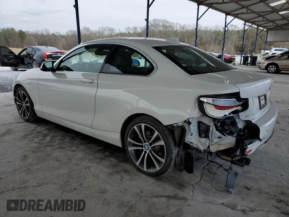 2018 BMW 2 Series 230i with VIN WBA2J1C57JVD09620, listed as a Copart auction lot 47127675 with 78,622 mi miles and Salvage Title. Bid and sale history available at carsss.com. Image 2.