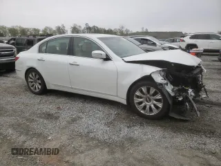 2009 Hyundai Genesis with VIN KMHGC46E29U039092, listed as a Copart auction lot 51525935 with 83,191 mi miles and Salvage Title. Bid and sale history available at DreamBid. Image 4.