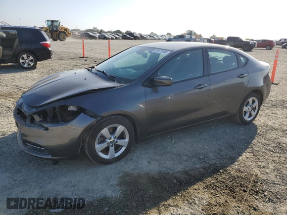 2015 Dodge Dart SXT with VIN 1C3CDFBB8FD180210, listed as a Copart auction lot 55679185 with 127,172 mi miles and Salvage Title. Bid and sale history available at DreamBid. Image 1.