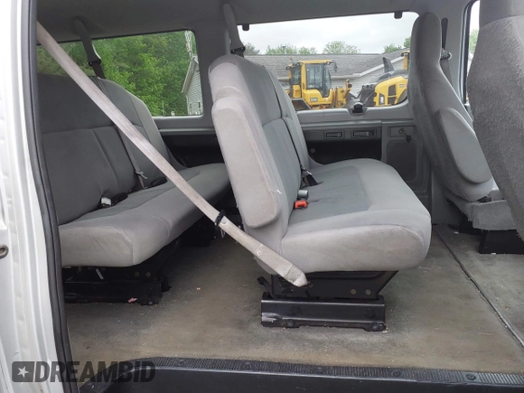 2011 Ford Econoline Passenger XL with VIN 1FBNE3BL0BDB03743, listed as a IAAI auction lot 42182175 with 155,569 mi miles. Bid and sale history available at carsss.com. Image 8.
