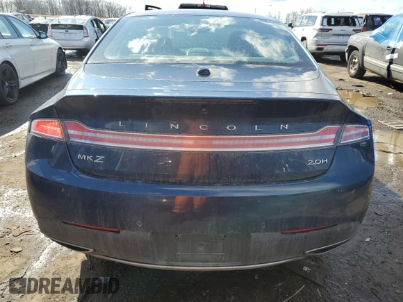 2017 Lincoln MKZ Hybrid Select with VIN 3LN6L5LUXHR624876, listed as a Copart auction lot 46124195 with 108,499 mi miles and Clean title. Bid and sale history available at DreamBid. Image 6.