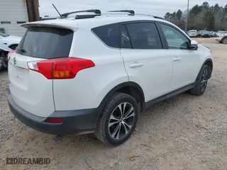 2015 Toyota RAV4 Limited with VIN 2T3YFREV2FW167829, listed as a IAAI auction lot 41504747 with 132,488 mi miles. Bid and sale history available at carsss.com. Image 4.