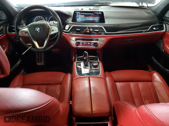 2017 BMW 7 Series 750i with VIN WBA7F0C31HGM22359, listed as a Copart auction lot 56306875 with 90,642 mi miles and Salvage title. Bid and sale history available at DreamBid. Image 8.
