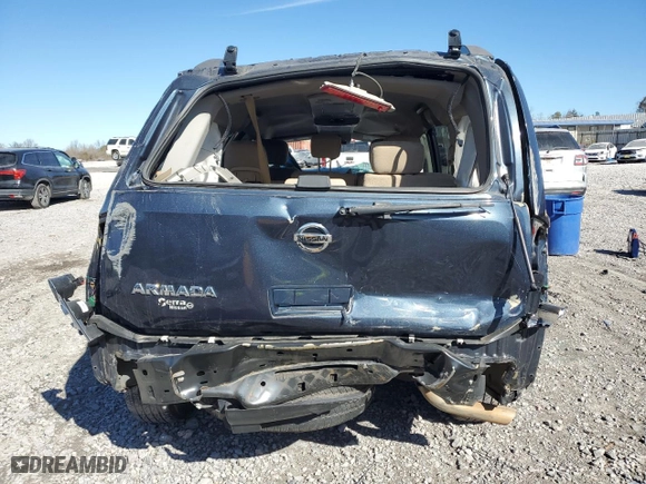 2015 Nissan Armada SV with VIN 5N1AA0ND1FN623535, listed as a Copart auction lot 43454495 with NaN miles and Salvage Title. Bid and sale history available at carsss.com. Image 6.