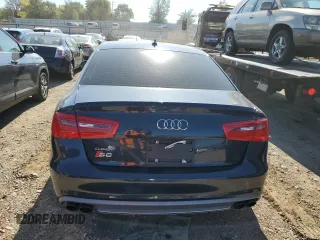 2014 Audi S6 Prestige with VIN WAUF2AFCXEN099591, listed as a Copart auction lot 71875483 with 126,071 mi miles and Salvage Title. Bid and sale history available at carsss.com. Image 6.