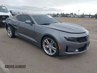 2022 Chevrolet Camaro 1LT with VIN 1G1FB1RX6N0123456, listed as a IAAI auction lot 42066753 with 1 mi miles. Bid and sale history available at carsss.com. Image 1.