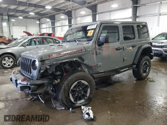 2019 Jeep Wrangler Unlimited Rubicon с VIN 1C4HJXFN9KW608711, выставлен на аукционе Copart как лот 48148115 с пробегом 75 988 миль миль и Списание • Salvage title. История ставок и продаж доступна на DreamBid. Изображение 1.