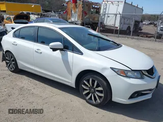 2015 Honda Civic EX-L with VIN 19XFB2F96FE255743, listed as a IAAI auction lot 42083156 with Not Provided miles and . Bid and sale history available at carsss.com. Image 1.