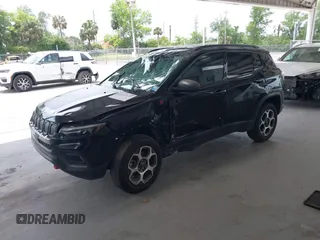 2022 Jeep Compass Trailhawk with VIN 3C4NJDDB5NT164201, listed as a IAAI auction lot 42214973 with 92,668 mi miles and . Bid and sale history available at DreamBid. Image 17.
