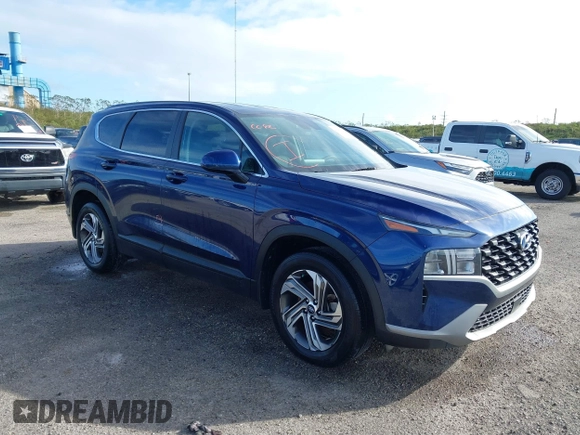 2022 Hyundai Santa Fe SE with VIN 5NMS14AJ6NH449145, listed as a IAAI auction lot 40491612 with 21,488 mi miles and . Bid and sale history available at DreamBid. Image 1.