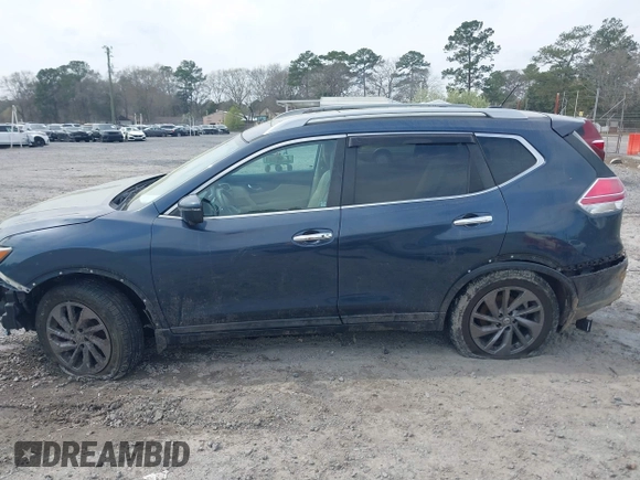 2016 Nissan Rogue SL with VIN 5N1AT2MT5GC835219, listed as a IAAI auction lot 41791029 with 148,102 mi miles. Bid and sale history available at carsss.com. Image 15.
