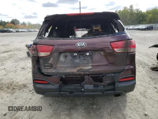 2018 Kia Sorento LX V6 with VIN 5XYPGDA57JG404971, listed as a Copart auction lot 76484834 with 0 mi miles and Salvage Title. Bid and sale history available at carsss.com. Image 6.