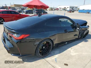 2022 BMW M4 Competition xDrive with VIN WBS43AZ01NCH67522, listed as a Copart auction lot 76263264 with 0 mi miles and Salvage Title. Bid and sale history available at carsss.com. Image 3.