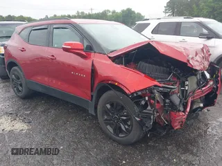 2021 Chevrolet Blazer LT z VIN 3GNKBCRS8MS563912, wystawiony jako IAAI lot #42209536 z przebiegiem Nie podano mil oraz . Historia ofert i sprzedaży dostępna na DreamBid. Obrazek 1.