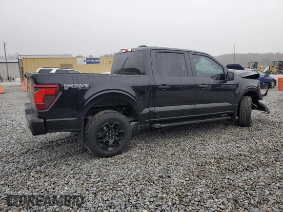 2024 Ford F-150 STX with VIN 1FTFW2L52RFB08450, listed as a Copart auction lot 44834165 with 15,026 mi miles and Salvage Title. Bid and sale history available at carsss.com. Image 3.