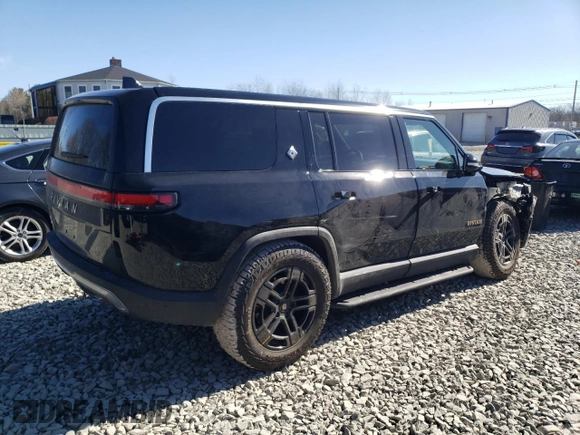 2023 Rivian R1S Adventure with VIN 7PDSGABA3PN012584, listed as a Copart auction lot 47557575 with 8,633 mi miles and Salvage Title. Bid and sale history available at carsss.com. Image 3.