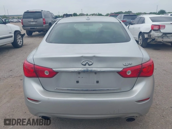 2014 Infiniti Q50 Sport with VIN JN1BV7AP5EM670953, listed as a IAAI auction lot 41913801 with 190,180 mi miles and . Bid and sale history available at DreamBid. Image 16.
