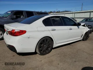 2018 BMW 5 Series M550i xDrive with VIN WBAJB9C54JB287422, listed as a Copart auction lot 46017034 with Not provided miles and Salvage title. Bid and sale history available at DreamBid. Image 3.