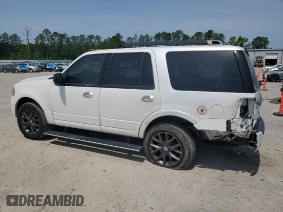 2017 Ford Expedition Limited with VIN 1FMJU1KTXHEA43678, listed as a Copart auction lot 57202965 with 127,781 mi miles and Salvage title. Bid and sale history available at DreamBid. Image 2.