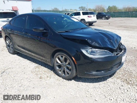 2016 Chrysler 200 S with VIN 1C3CCCBB5GN158260, listed as a IAAI auction lot 41981339 with 105,664 mi miles. Bid and sale history available at carsss.com. Image 1.