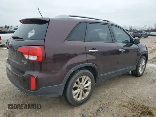 2014 Kia Sorento EX with VIN 5XYKU4A7XEG460347, listed as a Copart auction lot 46109705 with 156,546 mi miles and Clean Title. Bid and sale history available at carsss.com. Image 3.