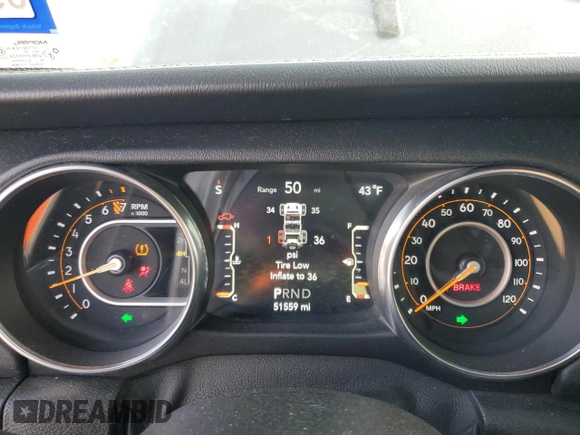 2020 Jeep Wrangler Unlimited Sahara Altitude with VIN 1C4HJXEG2LW206453, listed as a Copart auction lot 82303434 with 51,559 mi miles and Salvage title. Bid and sale history available at DreamBid. Image 9.