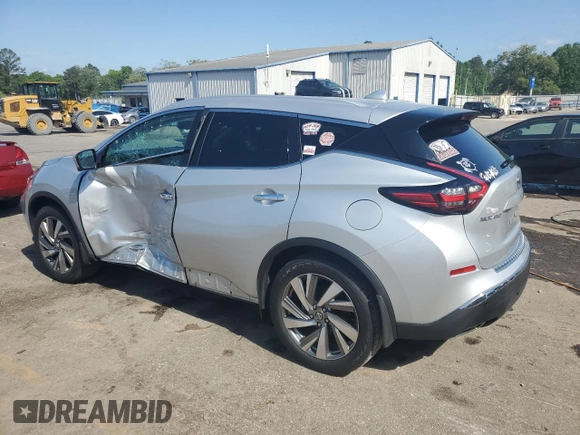 2020 Nissan Murano SL with VIN 5N1AZ2CJ3LN120680, listed as a Copart auction lot 53188185 with 47,745 mi miles and Salvage title. Bid and sale history available at DreamBid. Image 2.