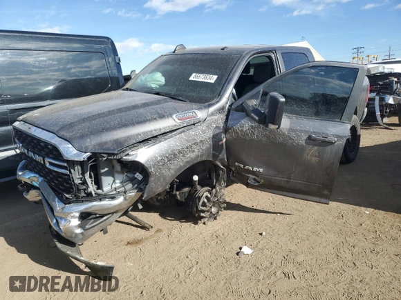 2022 Ram 2500 Big Horn with VIN 3C6UR5DL4NG263157, listed as a Copart auction lot 86673634 with 38,541 mi miles and Salvage Title. Bid and sale history available at carsss.com. Image 1.
