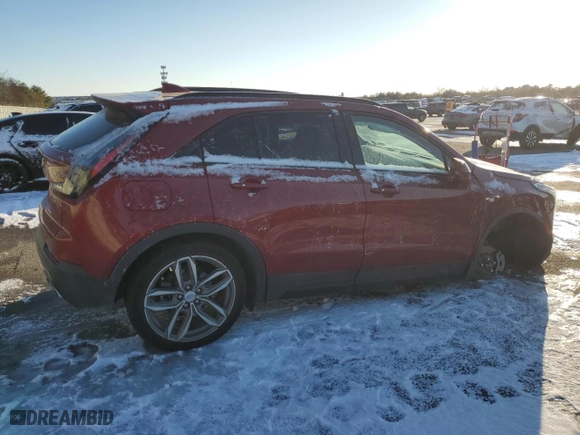 2020 Cadillac XT4 AWD Sport with VIN 1GYFZFR45LF071151, listed as a Copart auction lot 88923965 with 52,555 mi miles and Non Repairable. Bid and sale history available at carsss.com. Image 3.