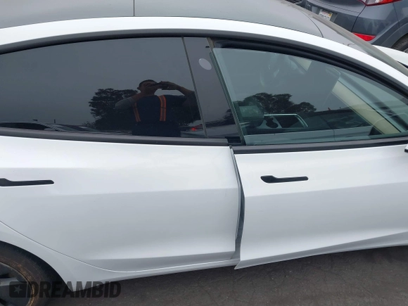 2022 Tesla Model 3 with VIN 5YJ3E1EA7NF108758, listed as a IAAI auction lot 41824437 with Not Provided miles. Bid and sale history available at carsss.com. Image 14.